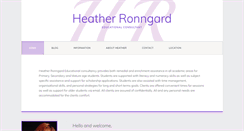 Desktop Screenshot of heatherronngard.com.au